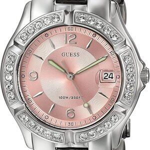 GUESS Waterpro Watch Stainless Steel Pink Face